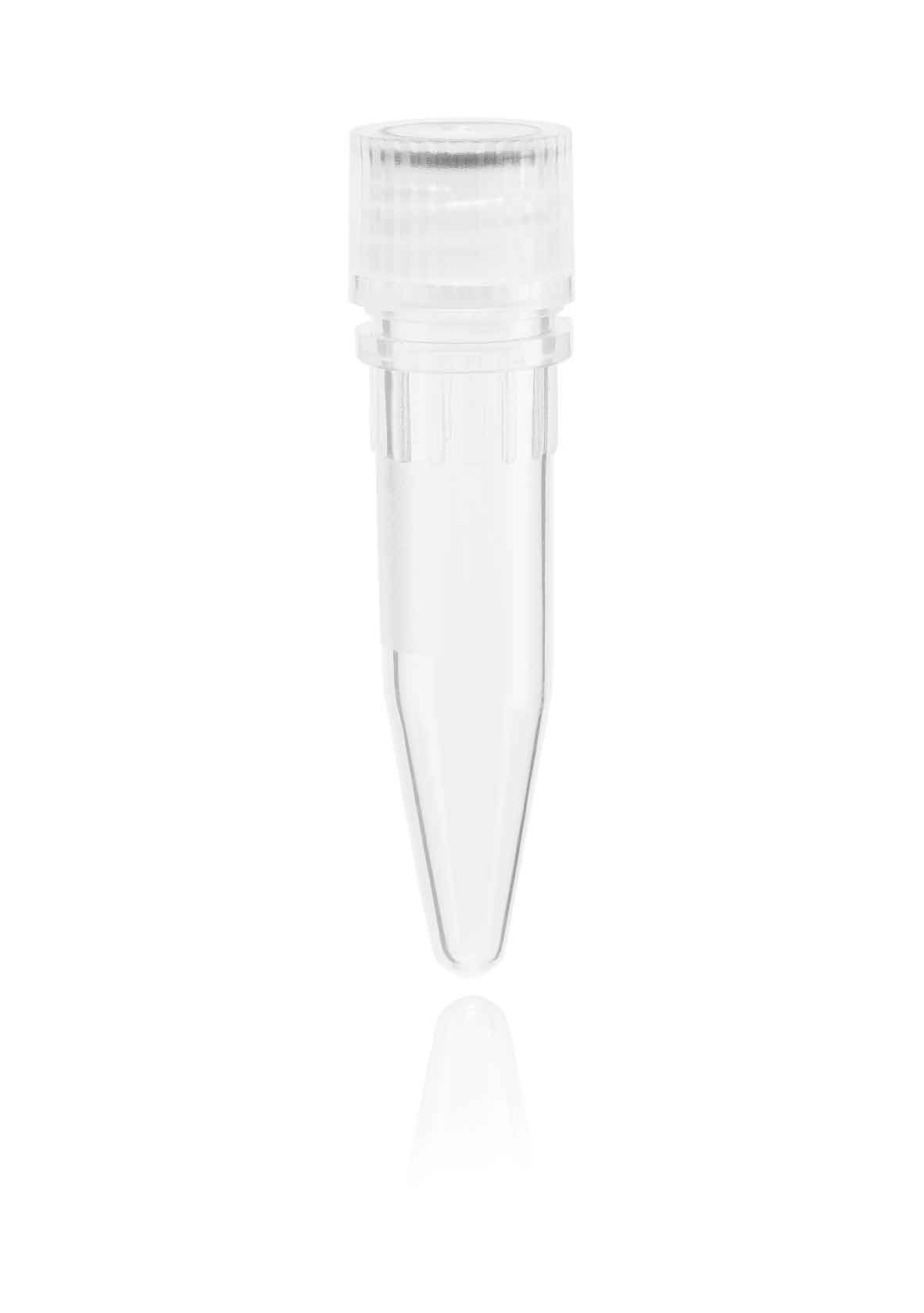 Micro tubes PP 1.5 ml with enclosed screw cap with o-ring