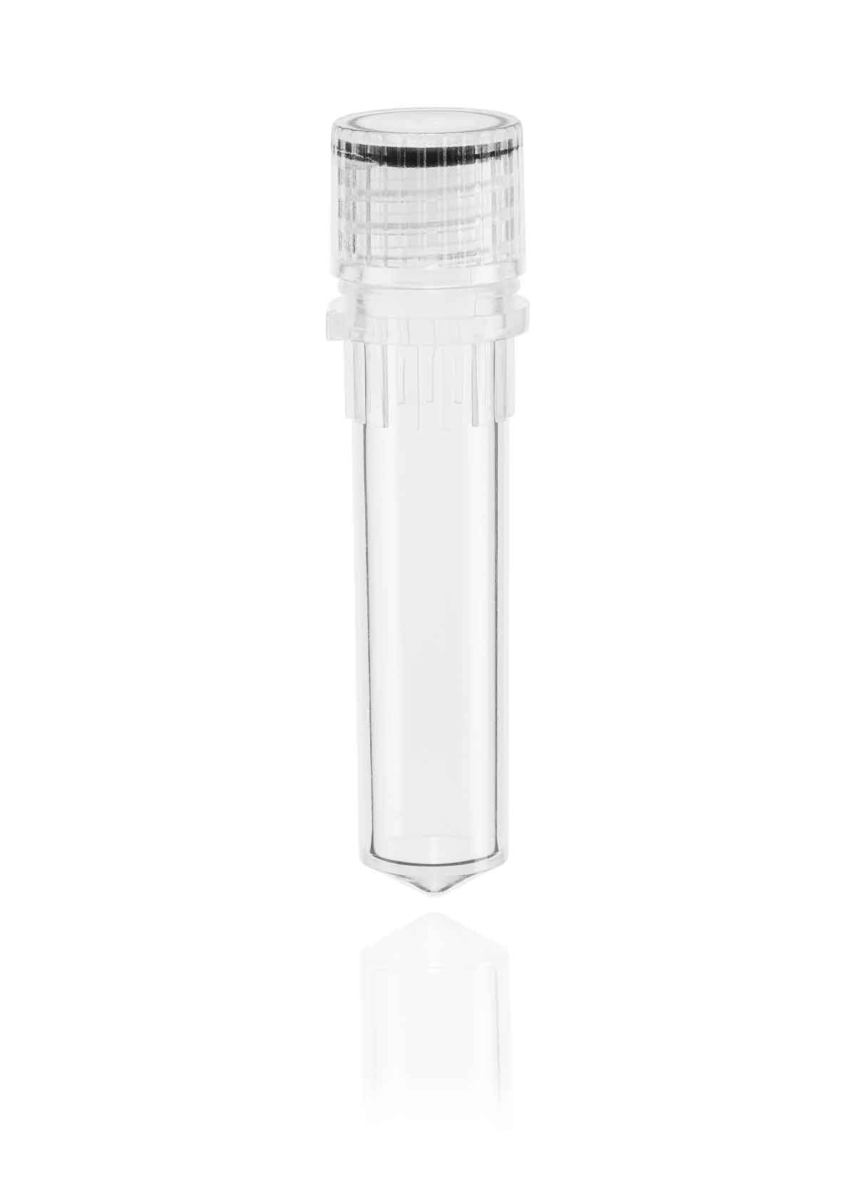 Micro tubes PP 2 ml with enclosed screw cap with o-ring