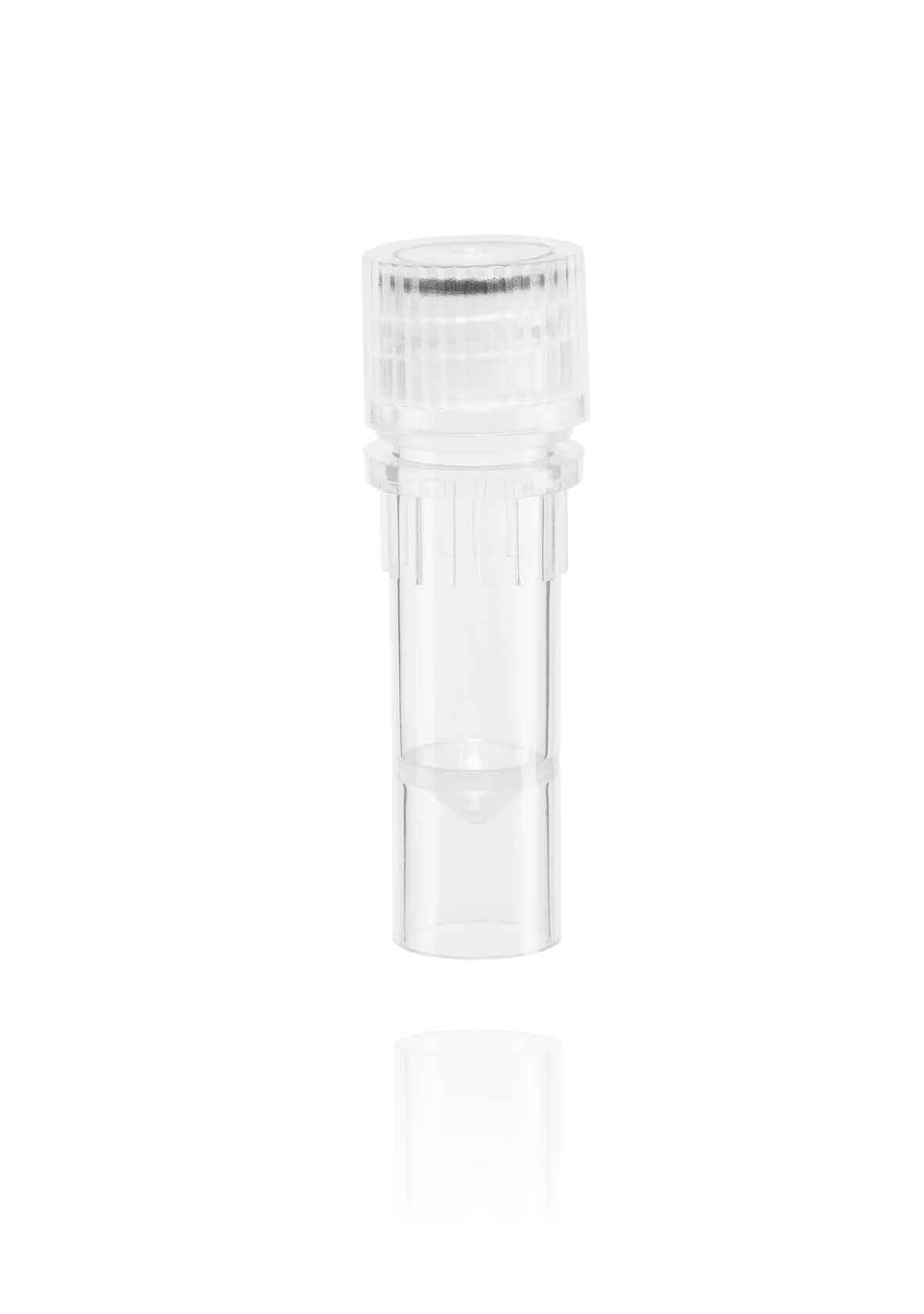 Micro tubes PP 0.5 ml skirted with enclosed screw cap with o-rin...