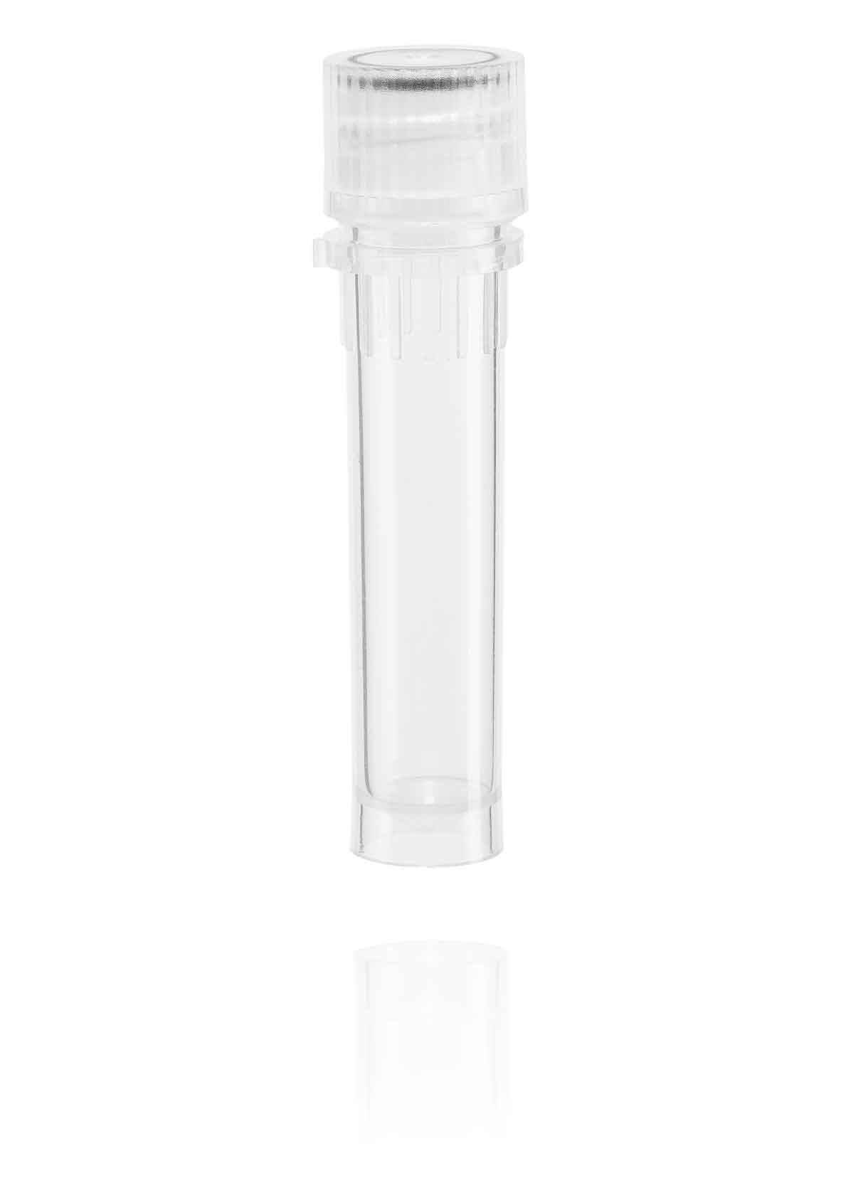 Micro tubes PP 2 ml skirted with enclosed screw cap with o-ring