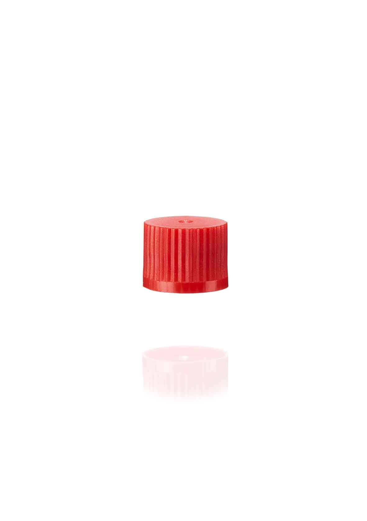 Screw cap with O-ring for micro tubes, red