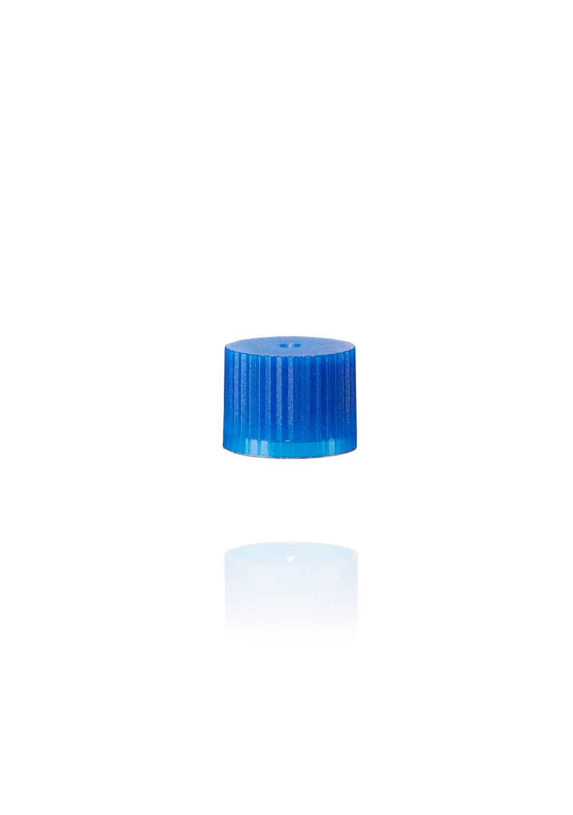 Screw cap with O-ring for micro tubes, blue