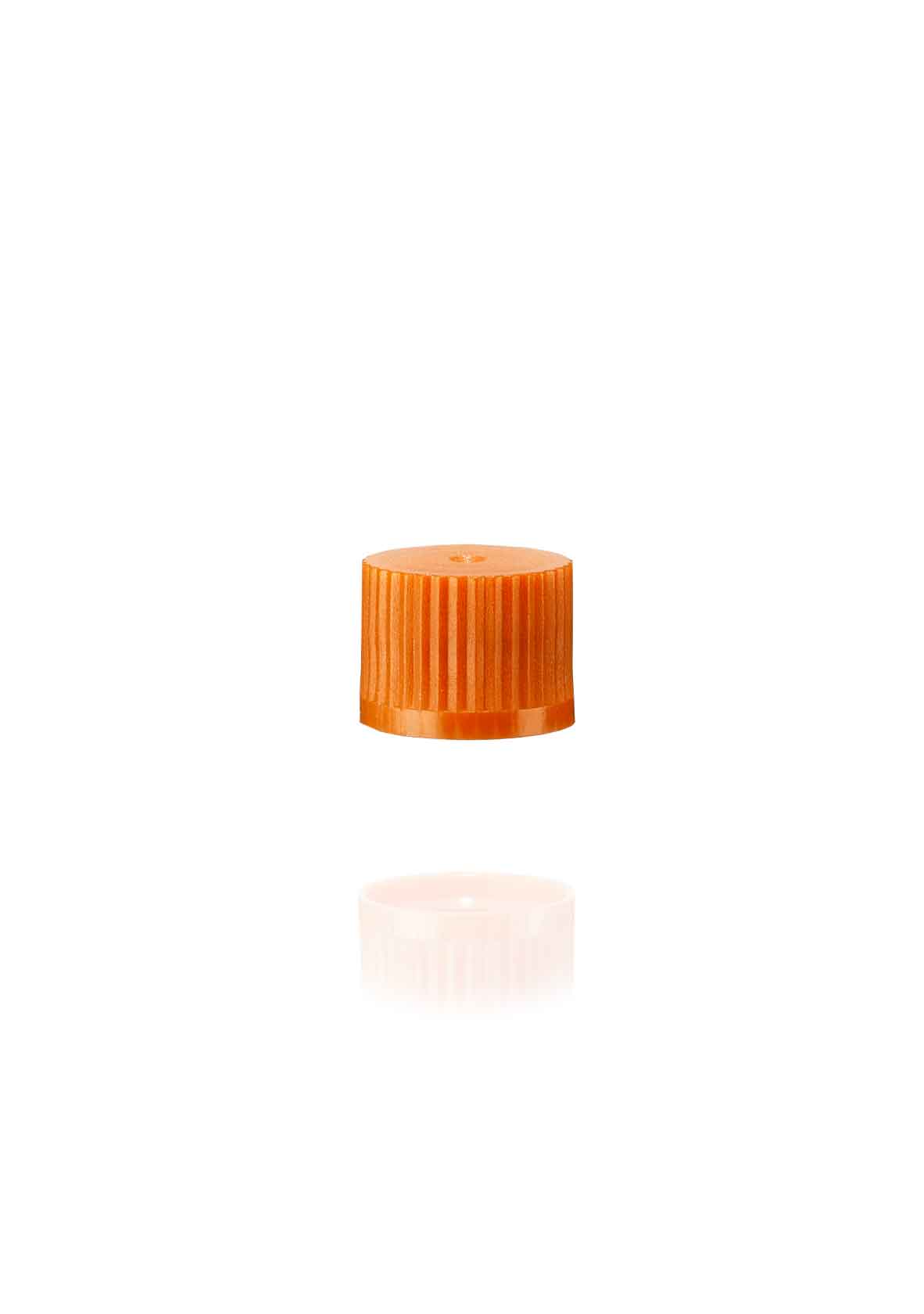 Screw cap with O-ring for micro tubes, orange