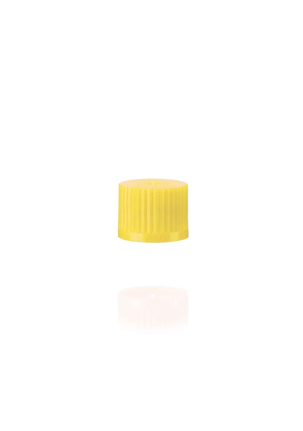 Screw cap with O-ring for micro tubes, yellow