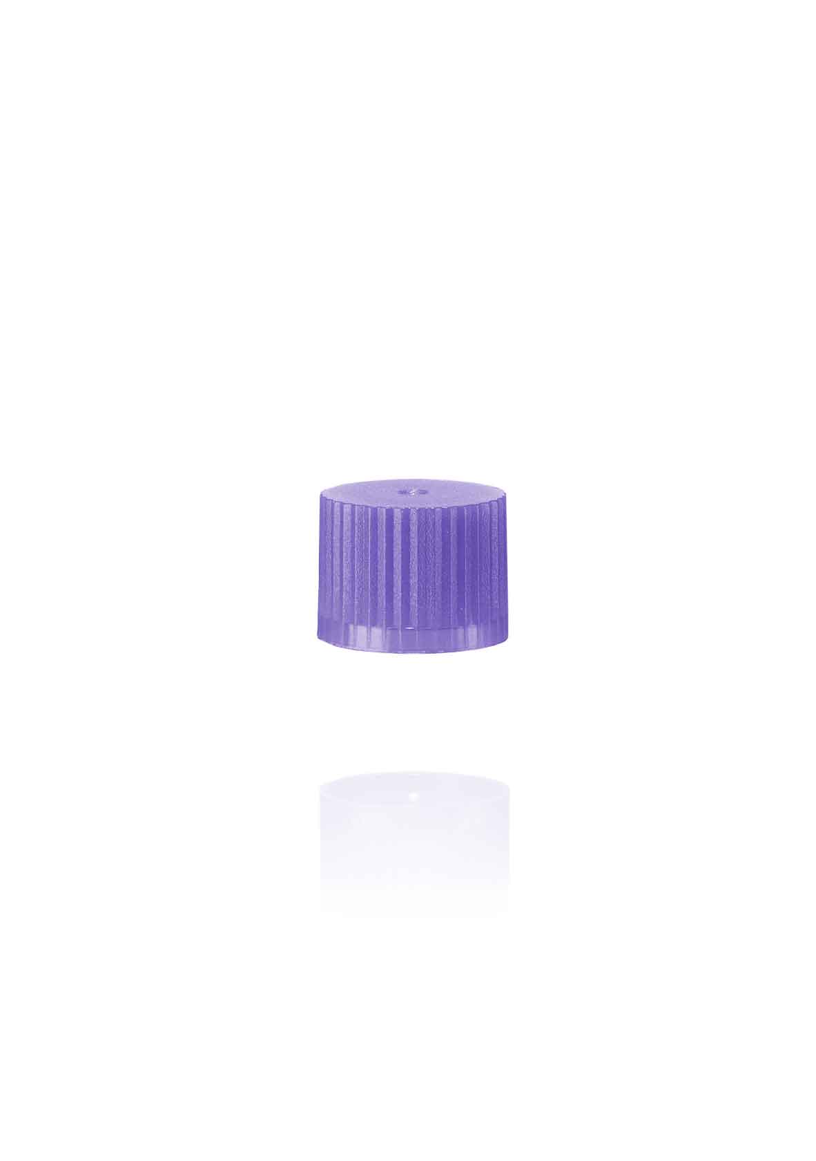 Screw cap with O-ring for micro tubes, violet