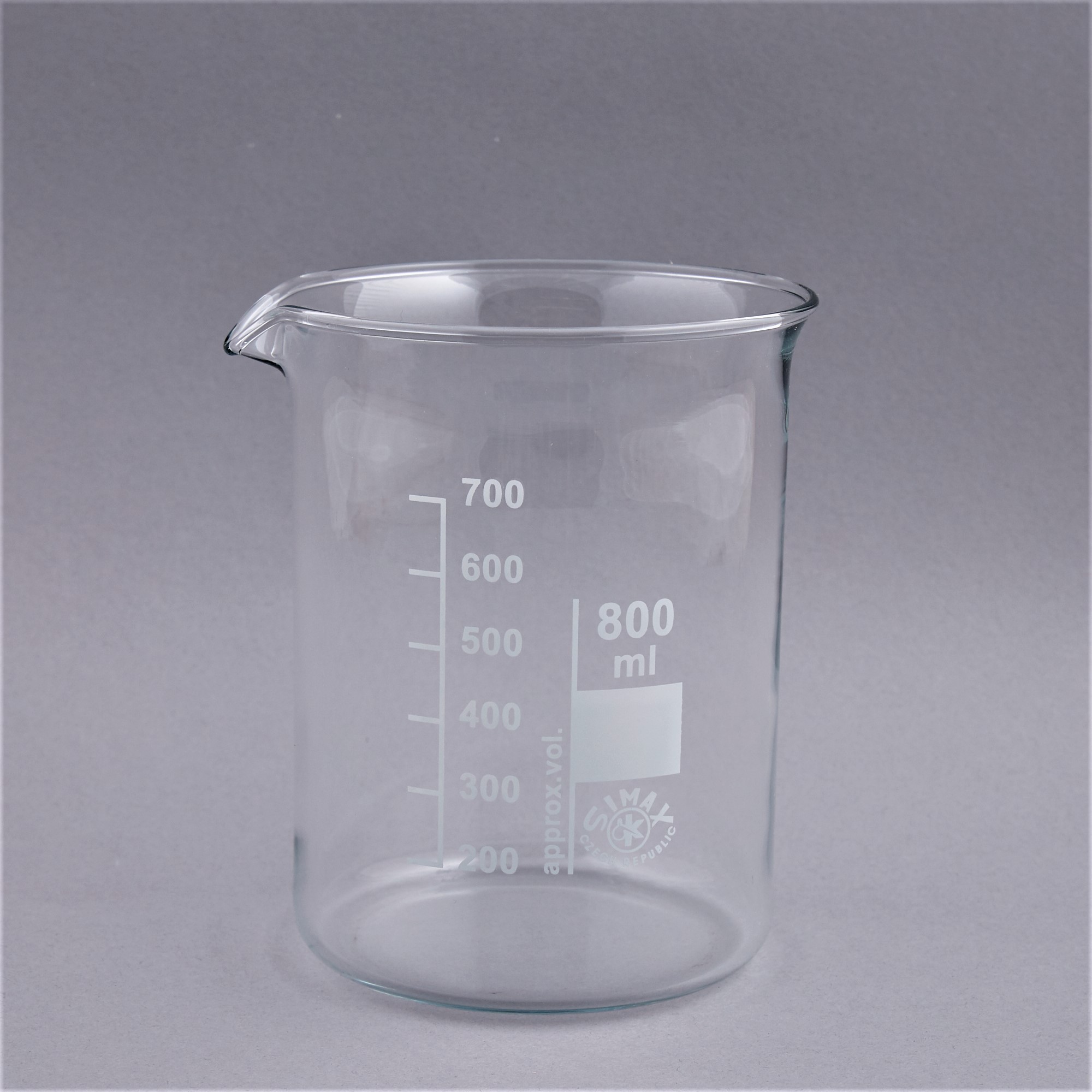 Beaker 800 ml low shape - graduated  