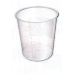 Beaker 125 ml. PP gradated and with writing area 