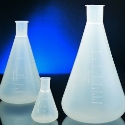 Erlenmeyer kolbe PP 250 ml Autoklaverbar op til 121°C