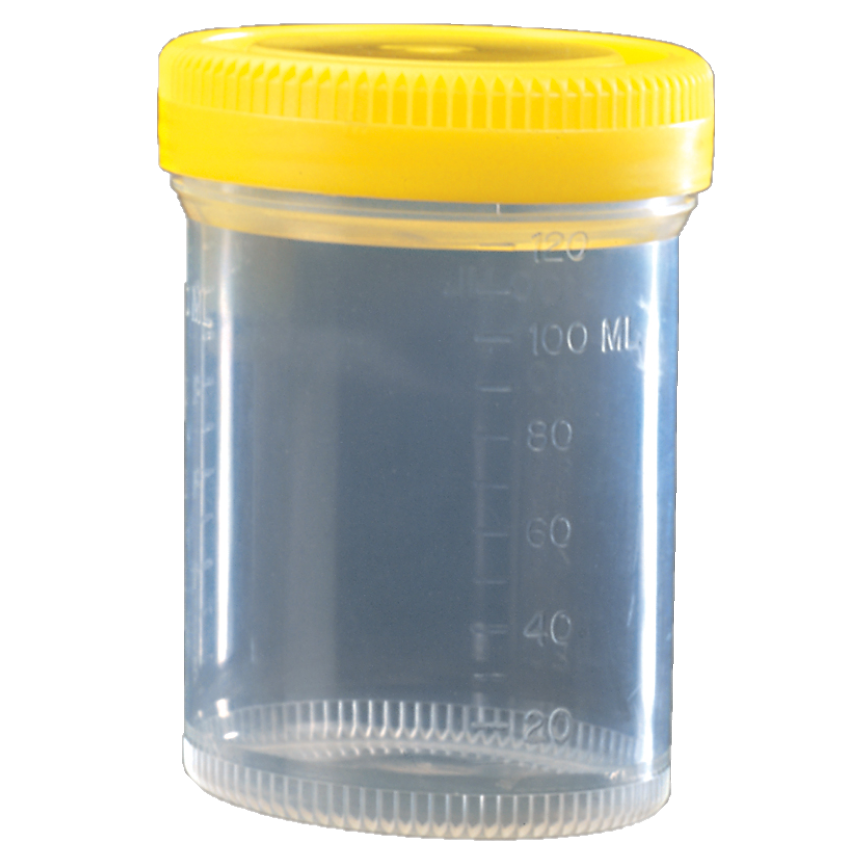 Container PP 120 ml screw cap with double sealing 