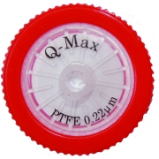 Sprøjtefilter Q-Max RR 25 mm  0.22 µm PTFE. Hydrofob