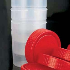 Container PP 150 ml 57 x 73 mm with separate screw cap