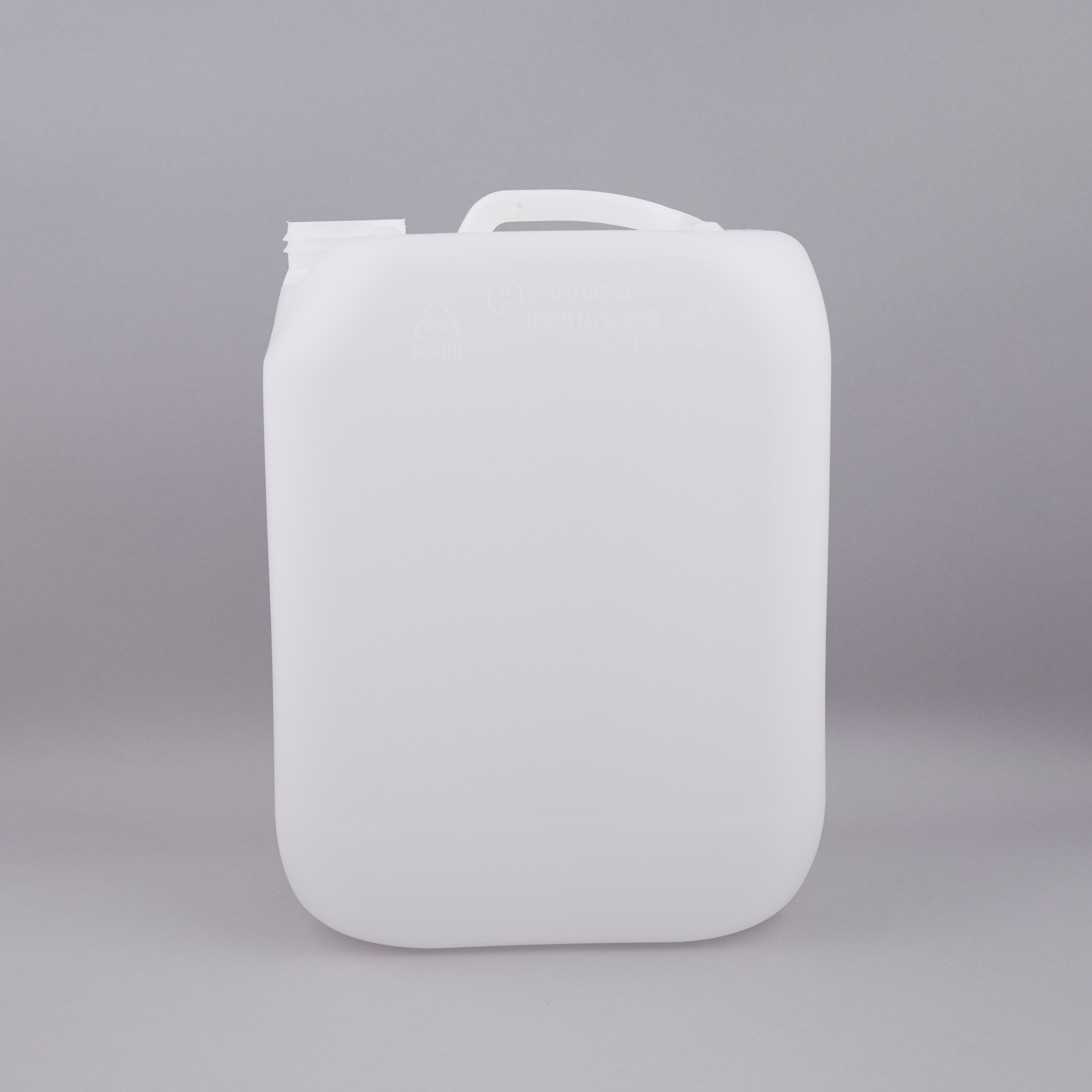 Stackable drum HDPE 10L DIN55 natural without screw cap