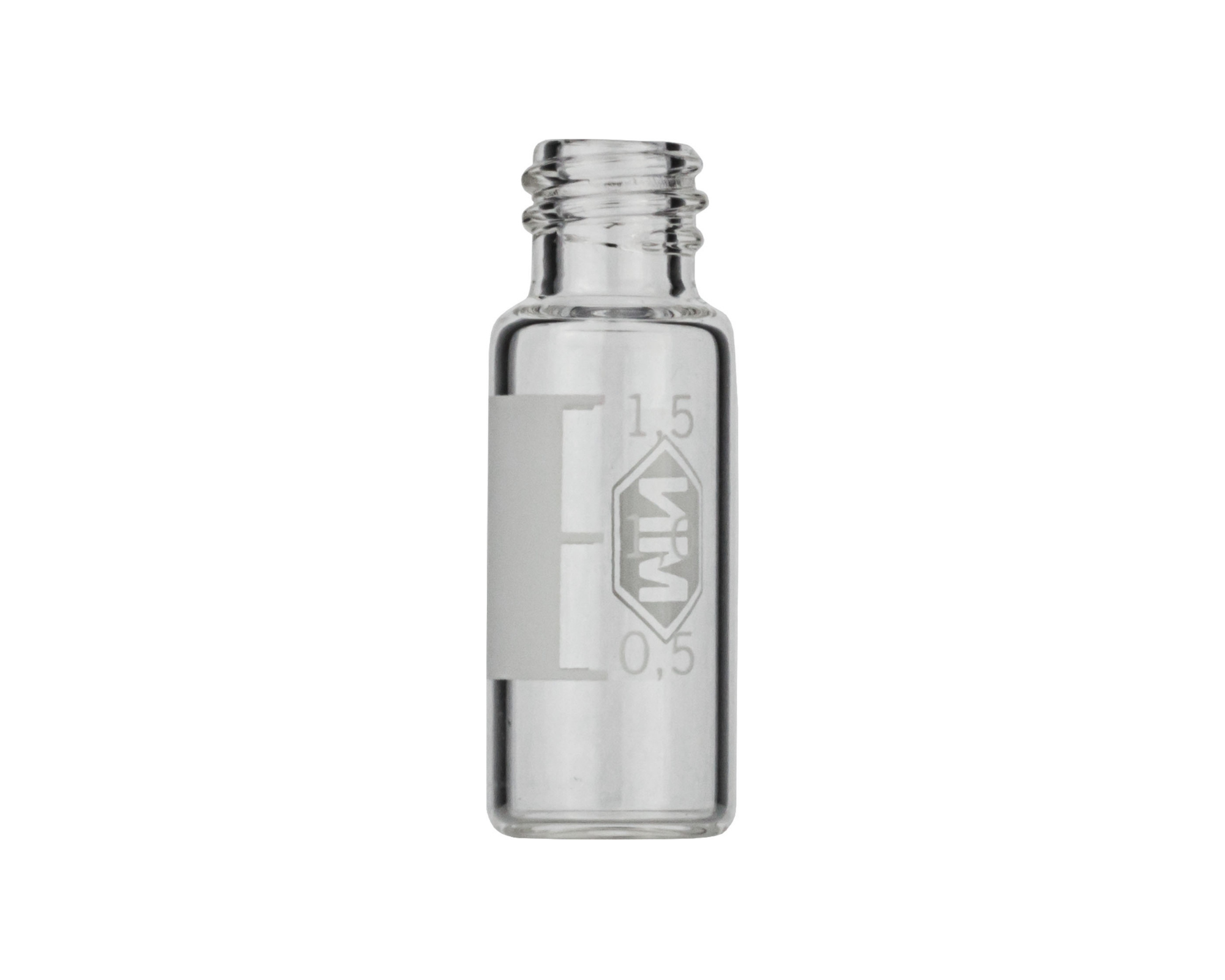 N8 vial for screw cap 1.5 ml 11.6 x 32 mm clear glass with gradu...