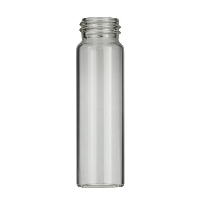 N24 vial for screw caps. 40 ml.  27.5 x 95 mm clear glass