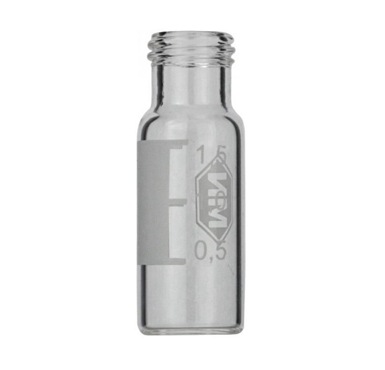 N9 vial for screw caps. 1.5 ml 11.6 x 32 mm clear coated glass