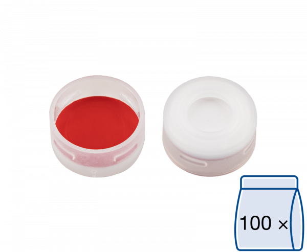 Snap cap for N11 vial Silicone/PTFE 1.0 mm septum