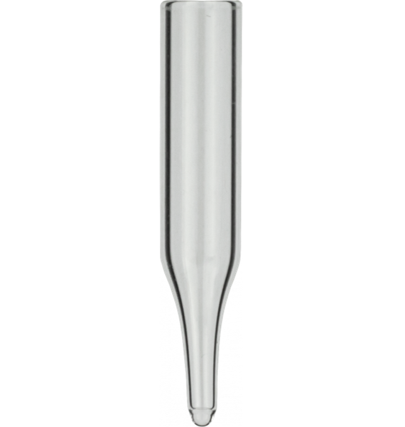 Insert for N9-N10 screw vials and N11 crimp/snap vials 250 µl glass conical 12mm tip