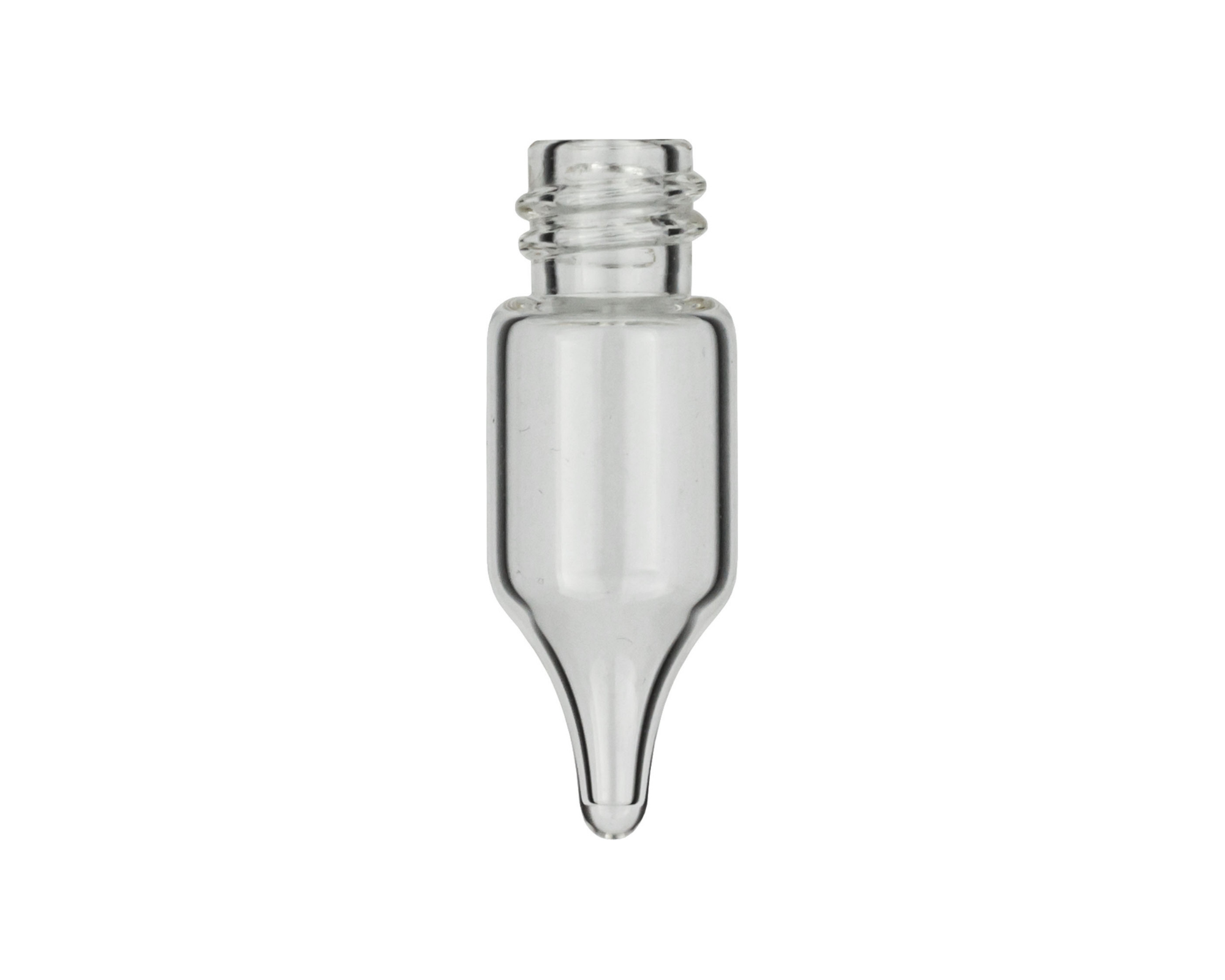 N8 vial for screw cap 1.1 ml 11.6 x 32 mm clear glass conical bo...