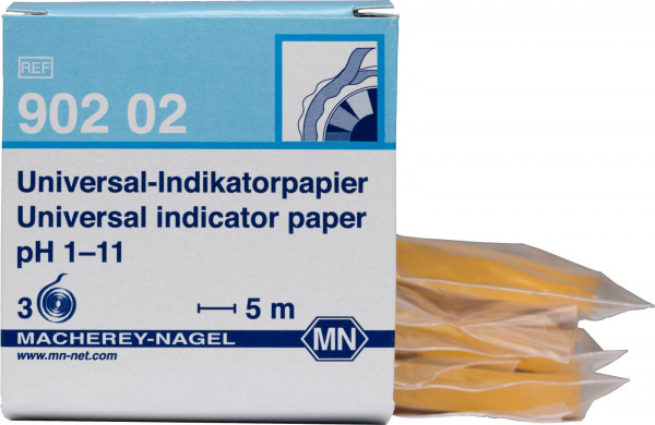 Testpapir pH 1.0 - 11 refill rulle str. 7 mm x 5 m