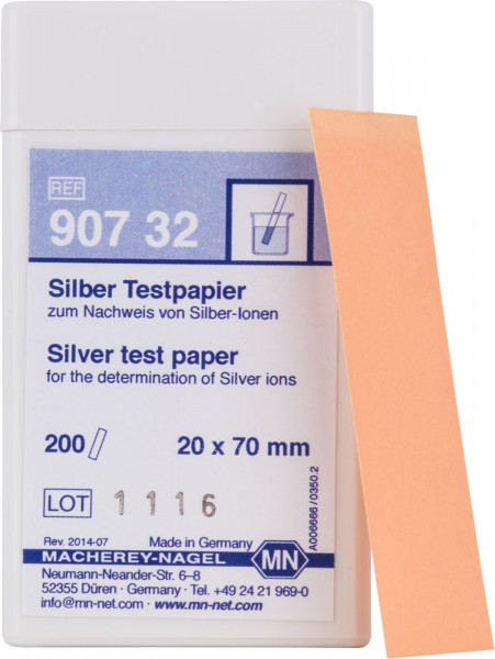 Silver teststrips Pakke med 200 strips 20x70 mm