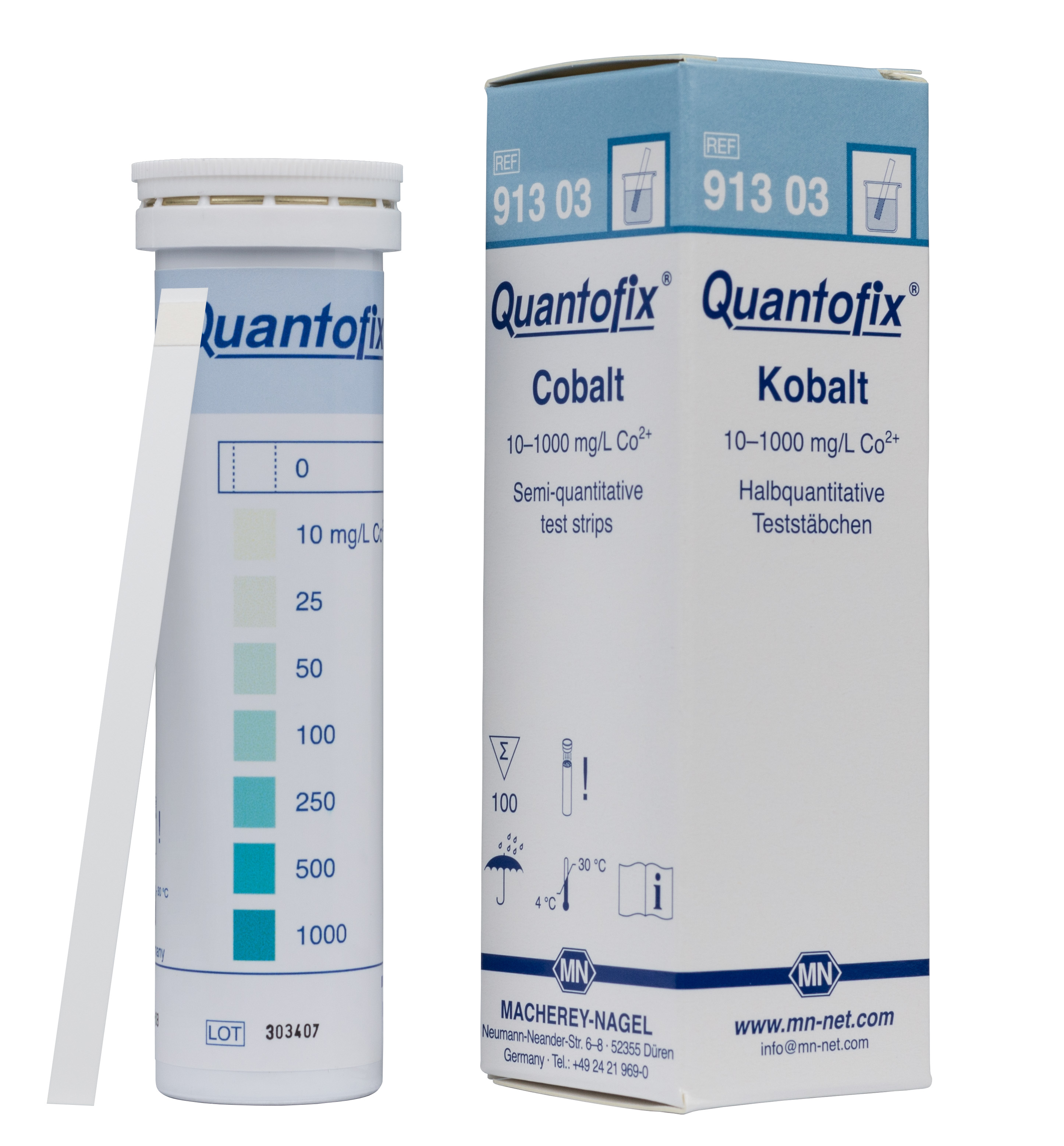 QUANTOFIX teststrimler Cobalt