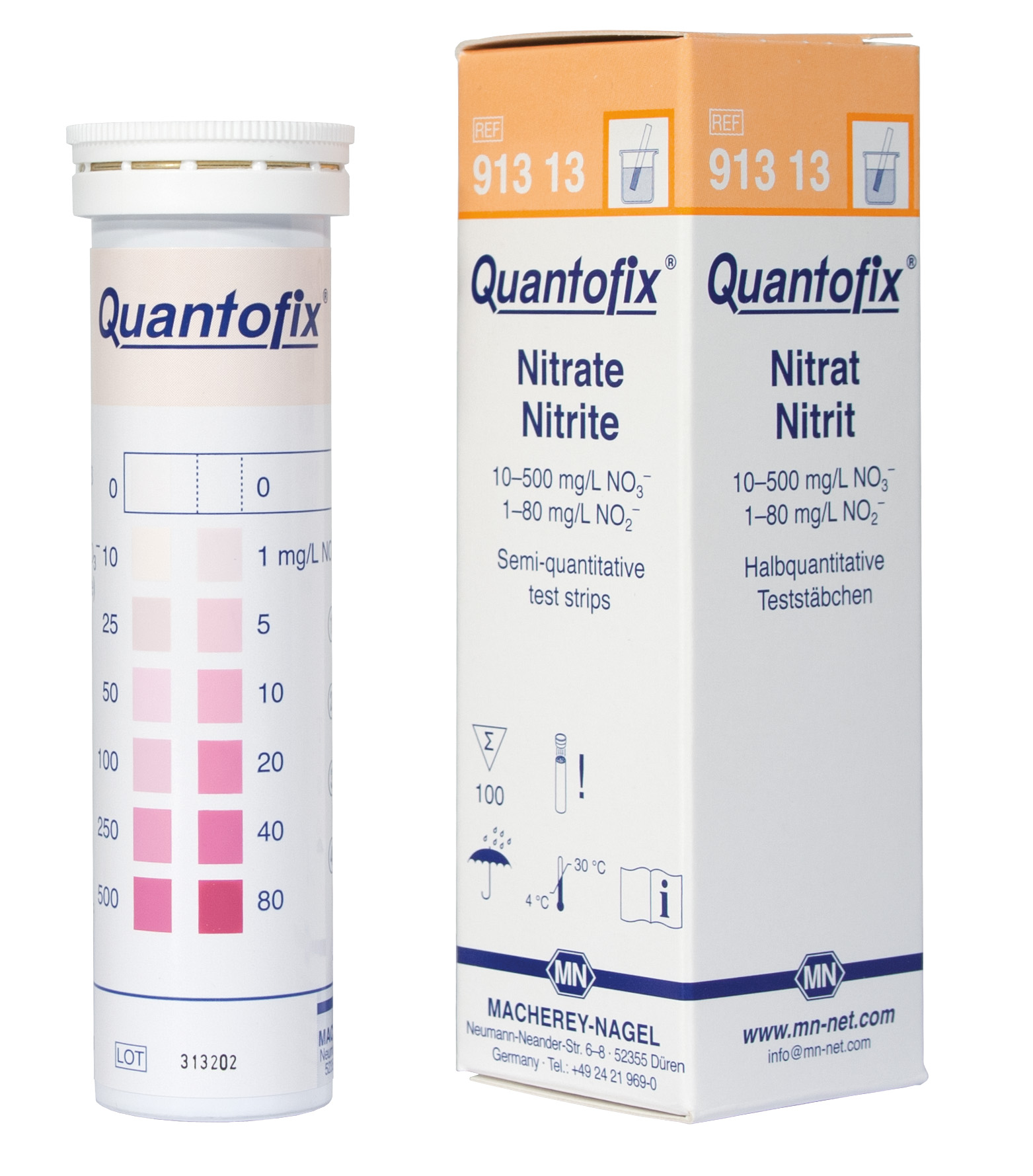 QUANTOFIX teststrimler Nitrate/Nitrite 