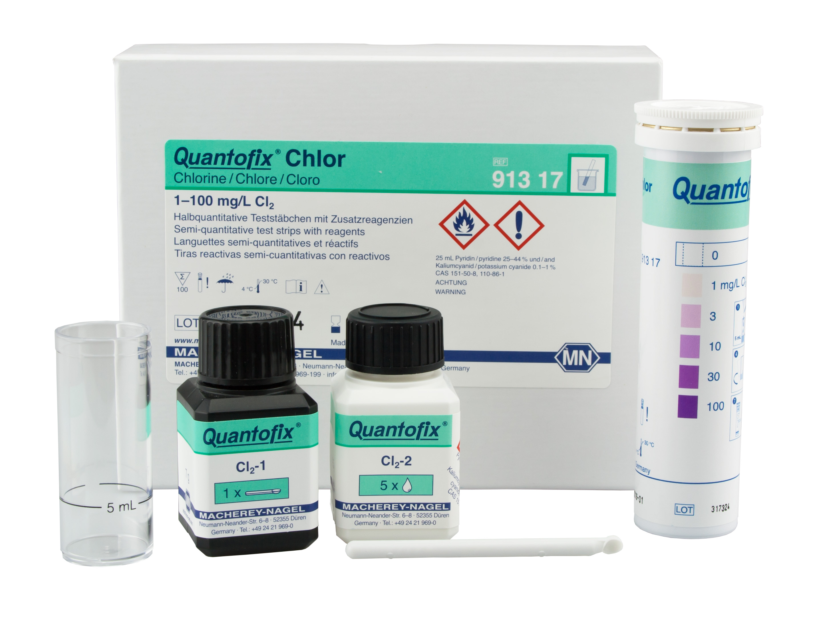 QUANTOFIX test strips Chlorine