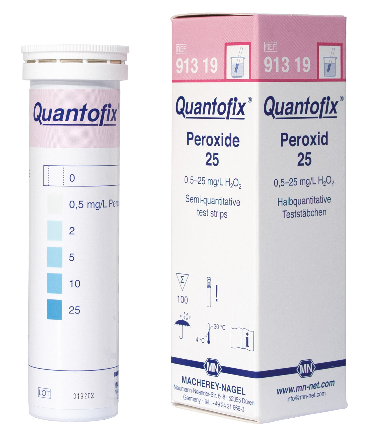 QUANTOFIX test strips Peroxide 25 