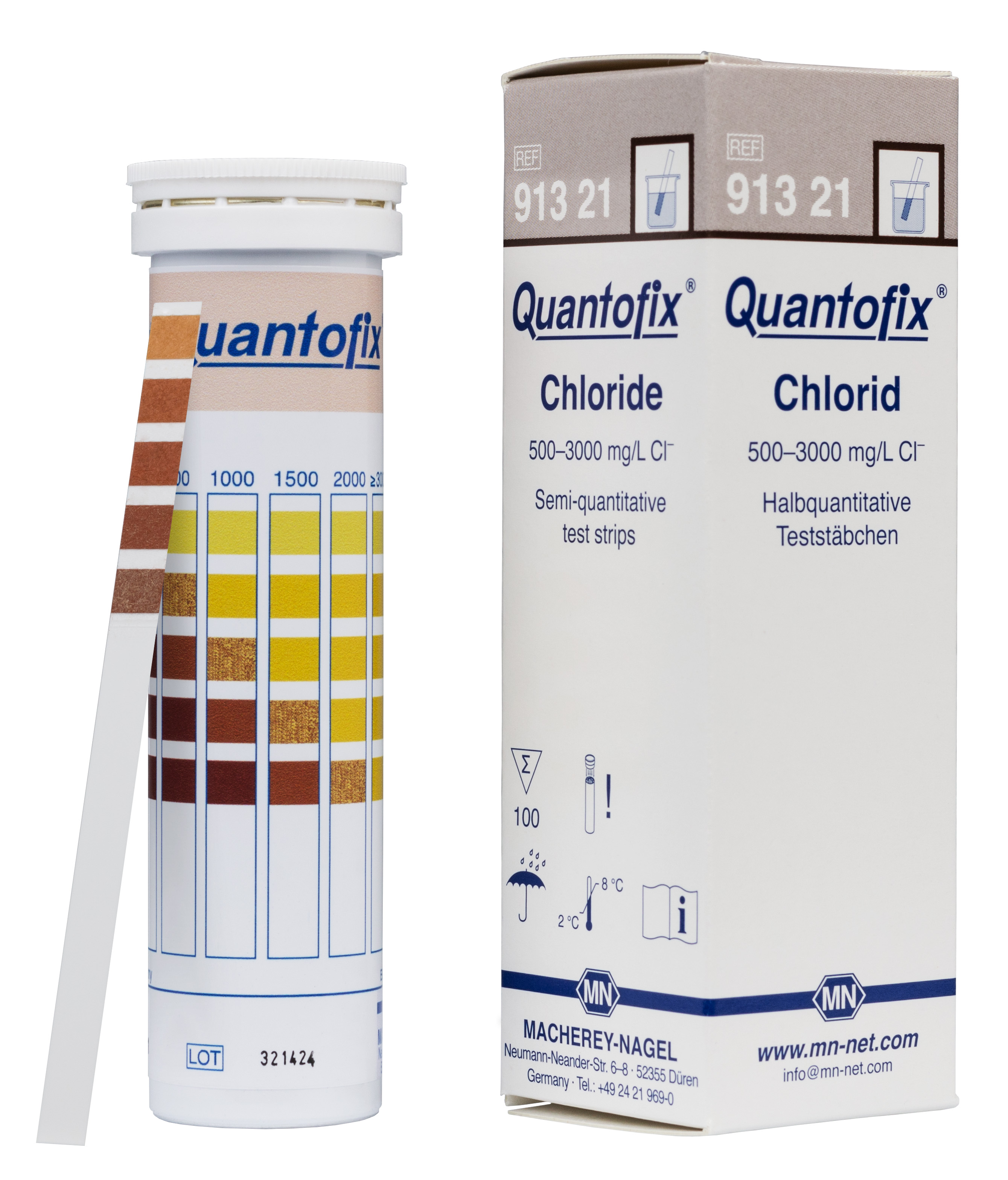 QUANTOFIX test strips Chloride