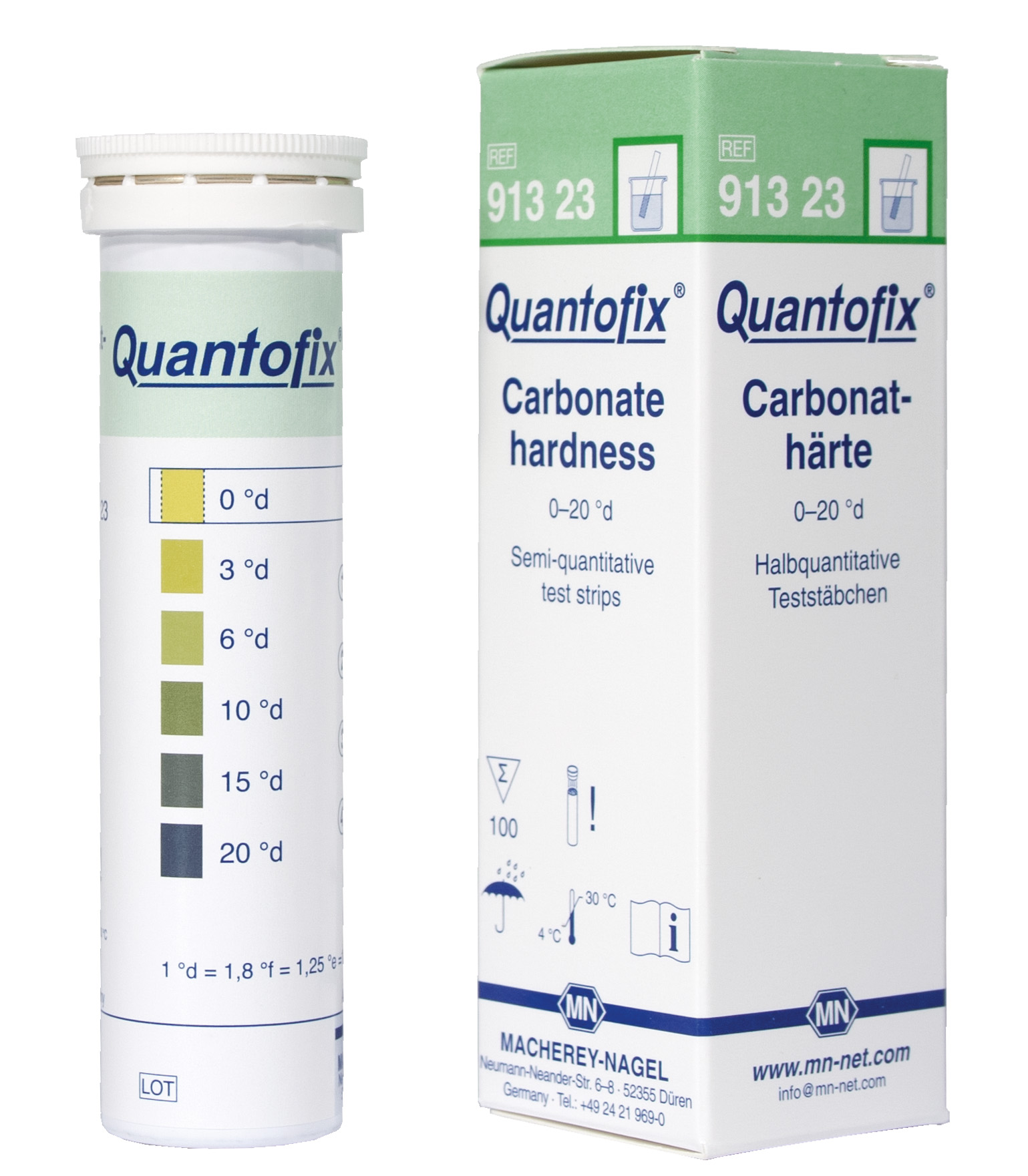 QUANTOFIX test strips Carbonate hardness