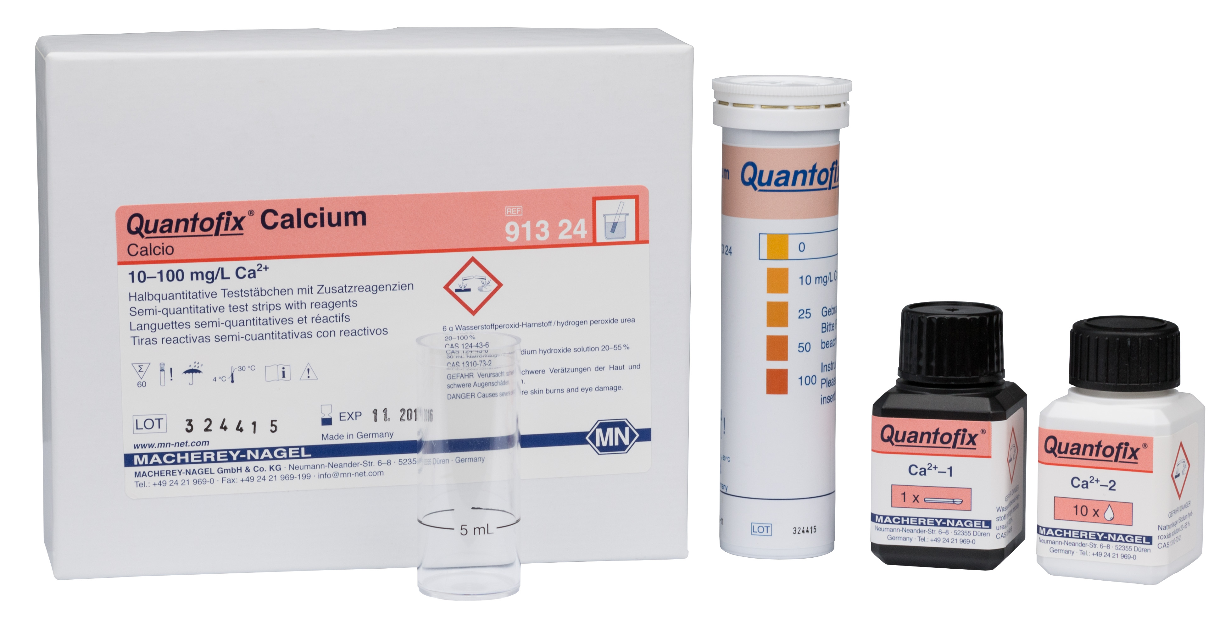 QUANTOFIX test strips Calcium