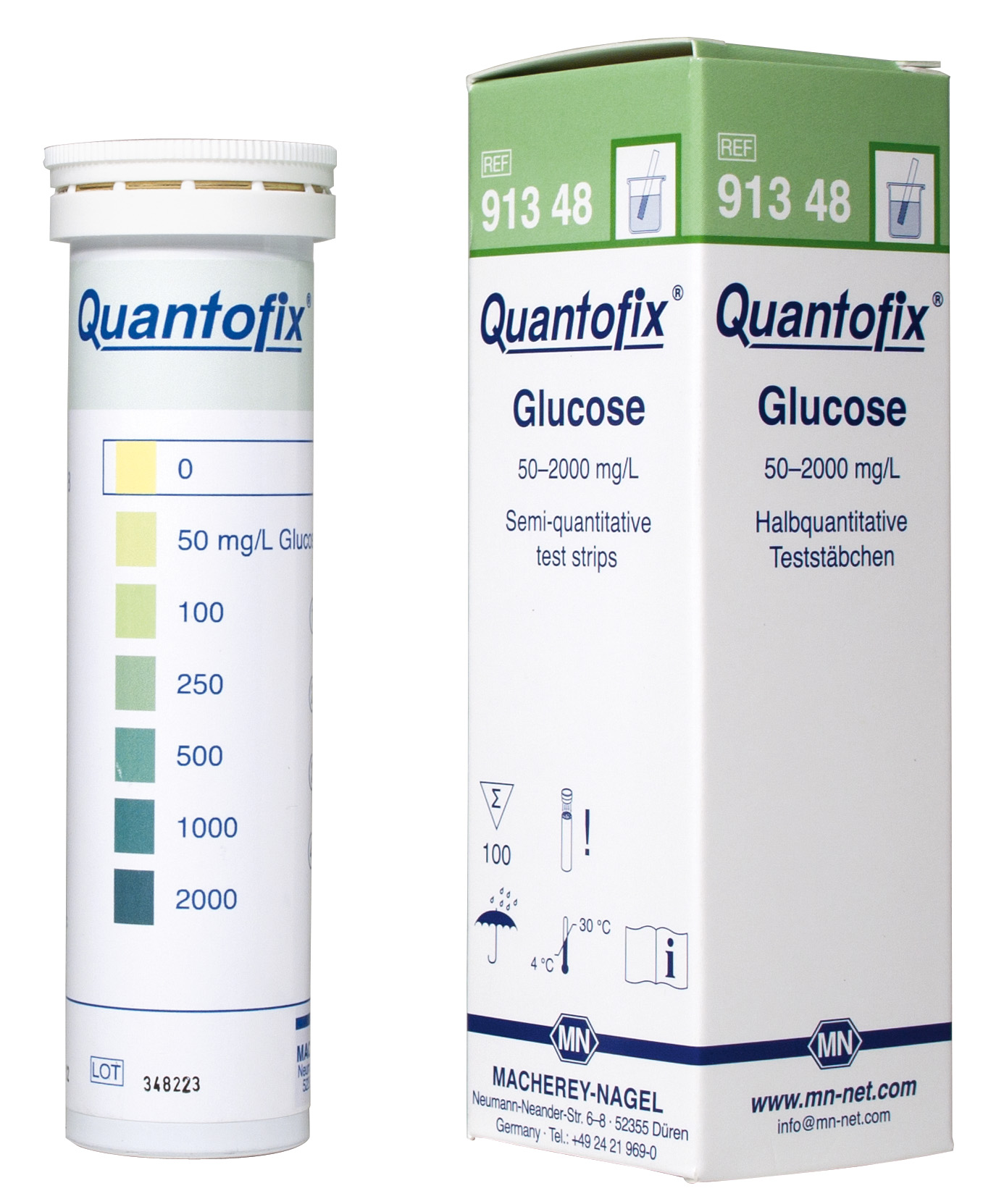 QUANTOFIX teststrimler Glucose