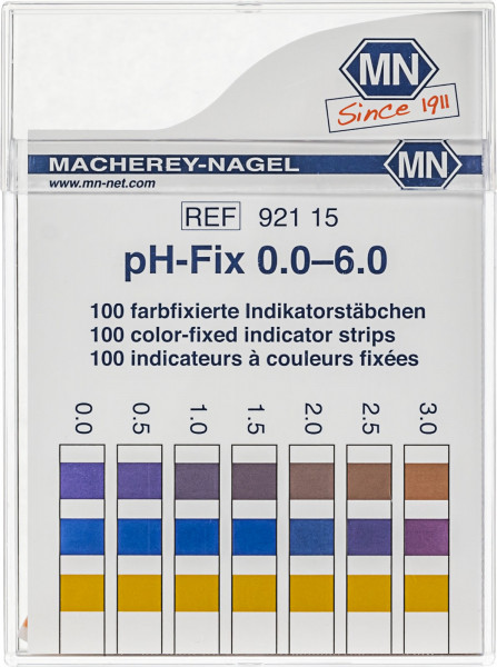 pH-Fix indicator sticks pH 0.0 - 6.0 6 x 85 mm