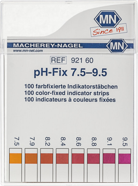 pH-Fix indicator sticks pH 7.5 - 9.5 6 x 85 mm