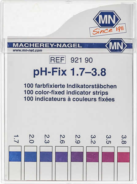 Test Strip pH-Fix 1.7 - 3.8 sticks 6 x 85 mm