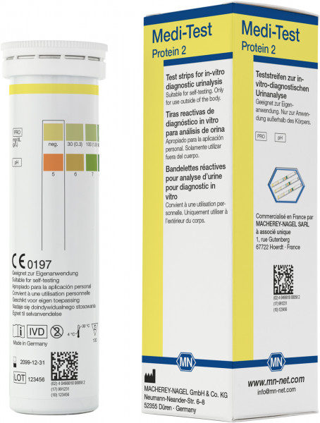 Medi-Test Protein 2 urine test strips