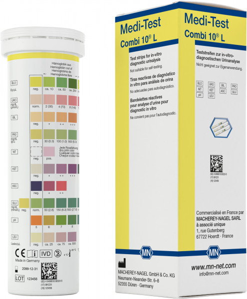 Medi-Test Combi 10 L urine test strips