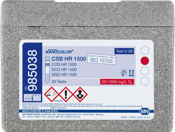 NANOCOLOR COD HR1500 20-1500 mg/L O2