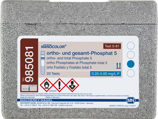 NANOCOLOR Ortho og total fosfat 5 0.20-5.00mg/l