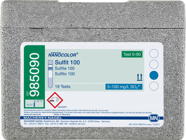 NANOCOLOR Sulfit 100 5-100mg/l