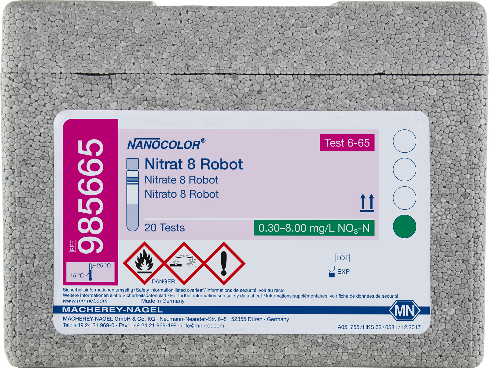 NANOCOLOR robot Nitrat 8 0.3-8.0mg/l