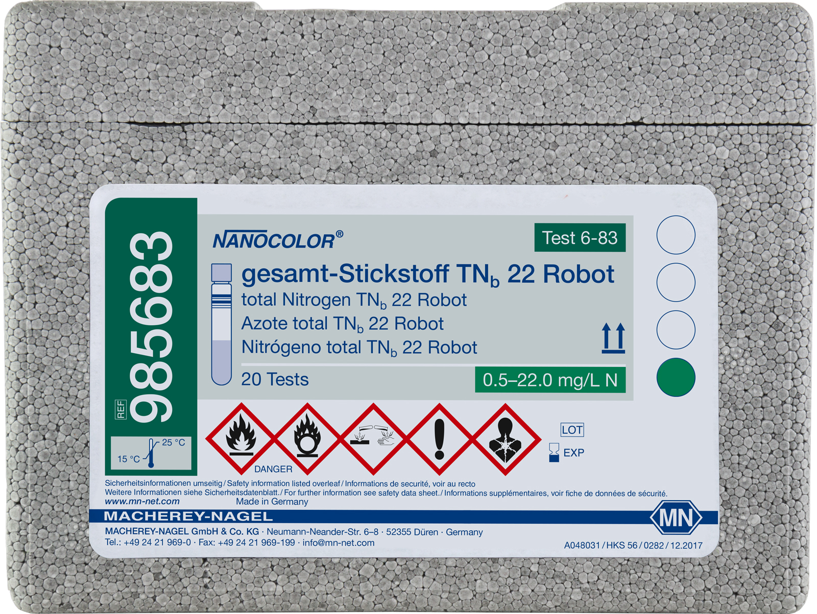 NANOCOLOR robot total Nitrogen 22 robot 0.5-22.0 mg/L N