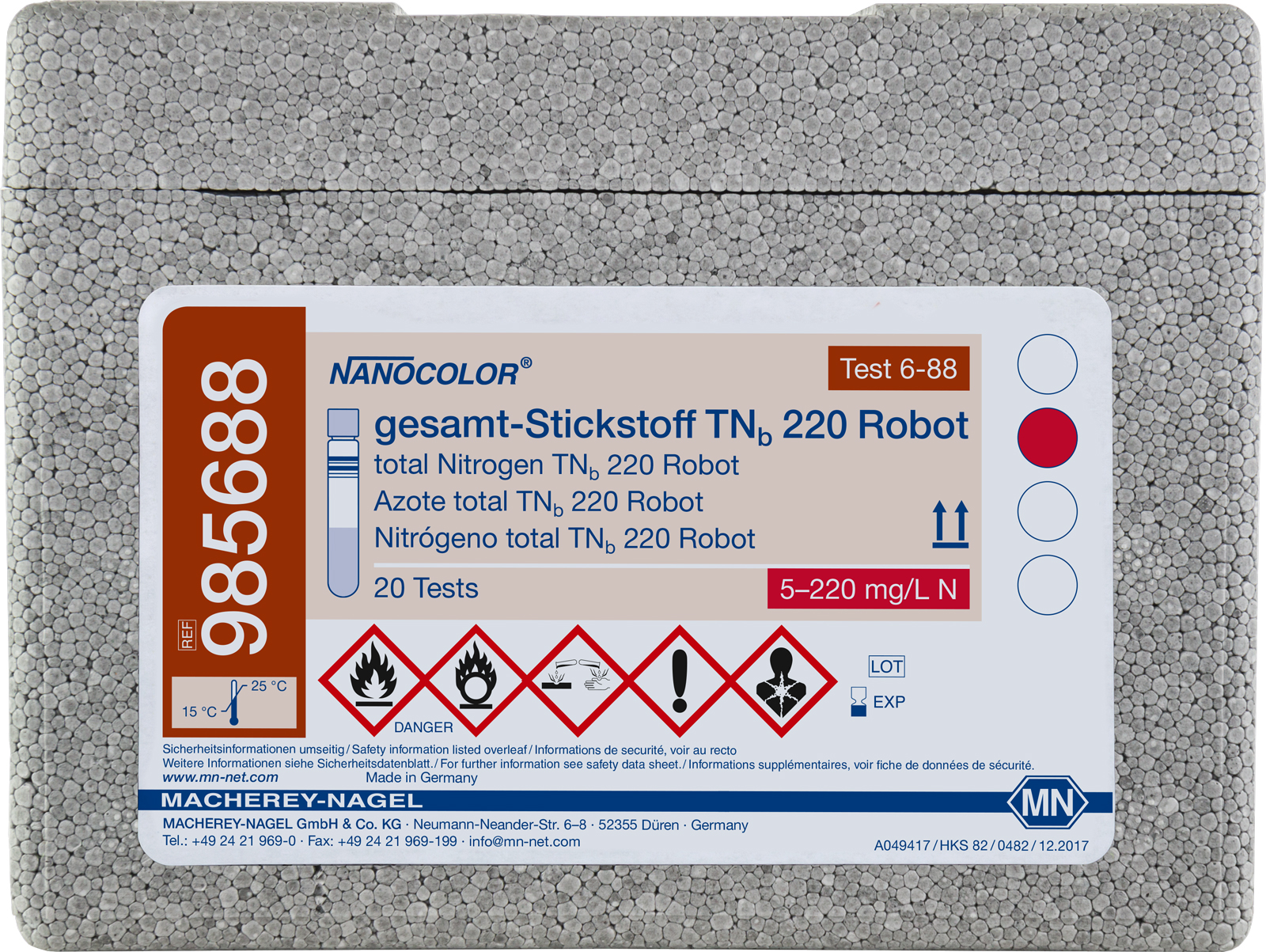 NANOCOLOR robot Total kvælstof 220 5-220mg/l