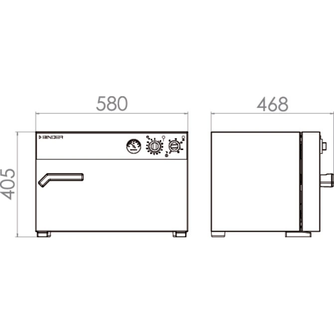BIN 90100001 - Binder E28 Varmeskab, mekanisk, 28 liter