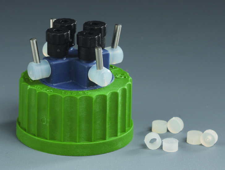 HPLC-Distr w/stopc, PP/PP-GF, stopc bore 2,4 mm