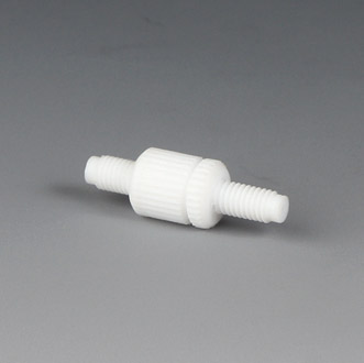 Adapter, M6 Male til 1/4"-28 Male, PTFE