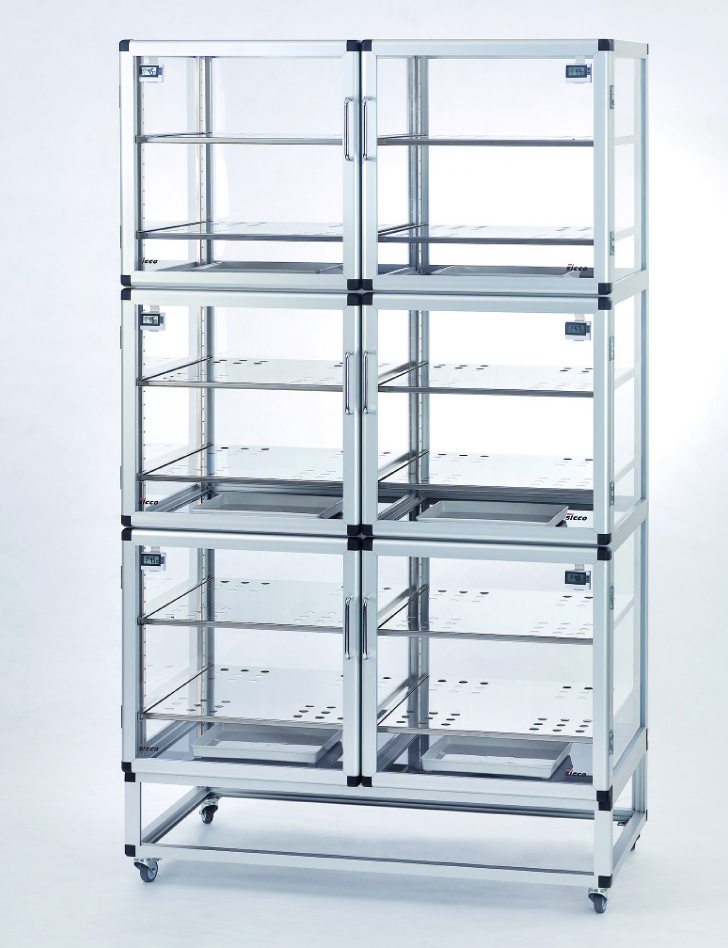 Desiccator Wall, 6x156 liter, 102 hylder (6 inkl.)
