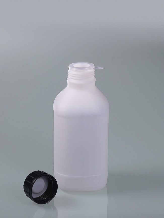UN-bottle, HDPE, 1000ml, w/ tamper-evident closure