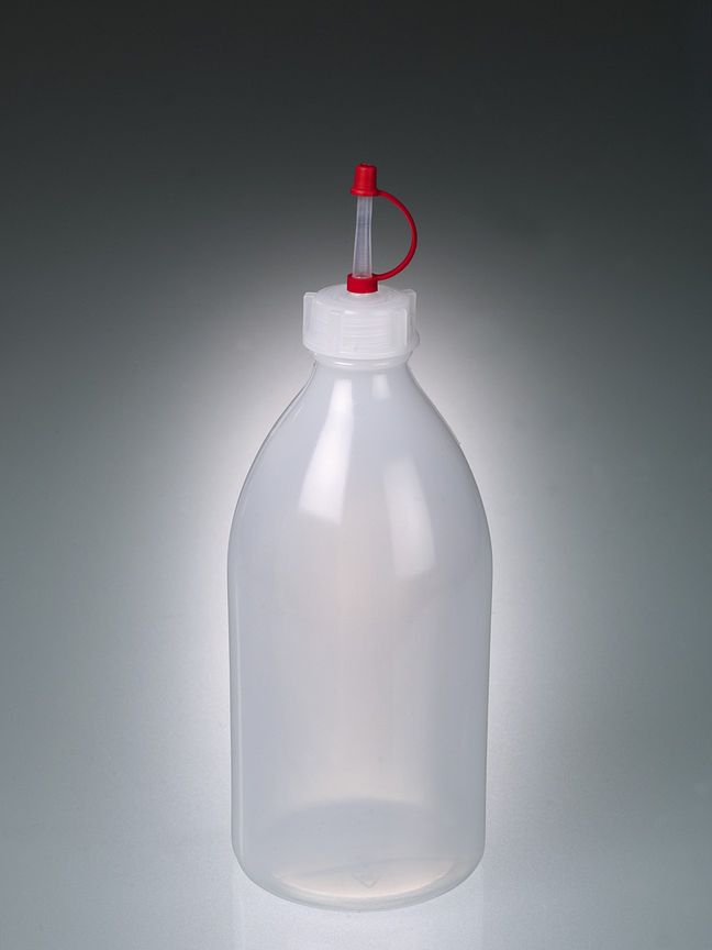 Dropping bottle, LDPE, 500 ml, w/ captive cap