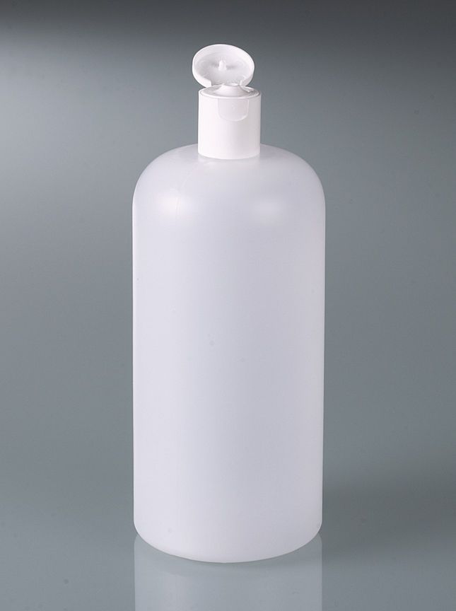 Round bottle w/ snap closure, HDPE, 1000 ml